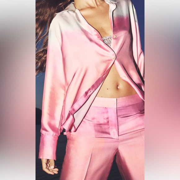 ZARA TIE DYE PRINT SHIRT - Picture 2 of 4